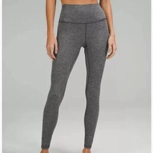 Women's Gray High-Waisted Lululemon leggings size 2